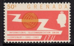 GRENADA 1965 I T U International Telecommunication Union Omnibus 50c Value  - Mint Hinged -  MH * - 7B1453 - Grenada (...-1974)