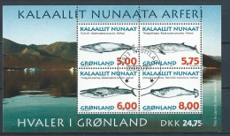 Groënland 1997 Bloc 13 Oblitéré Baleines - Blocs