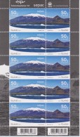 Iceland Mi 1327-1328 Snaefell Glacier National Park - SEPAC - 2011 * * Full Sheet - Nuovi