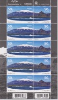 Iceland Mi 1327-1328 Snaefell Glacier National Park - SEPAC - 2011 * * Full Sheet - Neufs