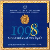 ITALIA - ANNO 1998 - GIAN LORENZO BERNINI - DIVISIONALE LIRA 1998 - 12 VALORI - IN CONFEZIONE ORIGINALE - Set Fior Di Conio