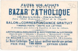 Carte Publicitaire LORDES - LUZ  Château Sainte Marie - Bordure Echancrée - Luz Saint Sauveur