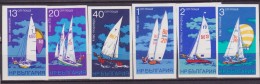 BULGARIA 1973 - SPORT - VELA - SAILING / IMPERF  2049/54MNH - Sailing