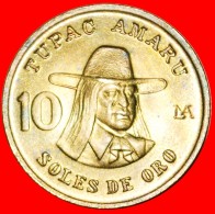 § HAT: PERU ★ 10 SOLES OF GOLD 1978 MINT LUSTER! LOW START★ NO RESERVE! Amaru (1545-1572) - Perú