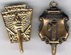 Lot 2 Broches  école Sup Student Council National &  Honor Sociéty   2 Cm X 1.2 Cm - Brooches