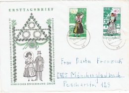 COST-L19 - ALLEMAGNE ORIENTALE FDC - Costumes De Erfurth Pour Mönchengaldbach - 1950-1970