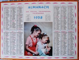 ALMANACH DES POSTES, TELEGRAPHES, TELEPHONES 1958 - ILLUSTRATION : ADMIRATION - Grand Format : 1941-60