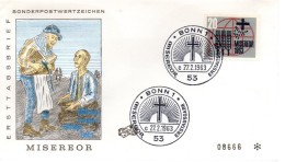 ALLEMAGNE    FDC   1963 Oeuvre D Entraide Misereor - Against Starve