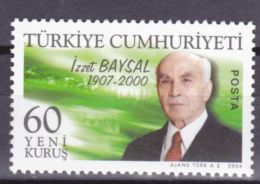 AC - TURKEY STAMP  -  IZZET BAYSAL MNH 11 MAY 2006 - Unused Stamps