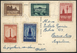 Postcard Sent To Argentina On 20/JUL/1947, Nice Postage! - Other & Unclassified