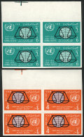 Sc.191/2, 1963 Human Rights, Set Of 2 Values, IMPERFORATE BLOCKS OF 4, Excellent Quality! - Yémen