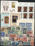 Interesting Lot Of Varied Stamps, Including Varieties For Example Imperforate And 2 PROOFS Of Peru, VF General... - Otros & Sin Clasificación