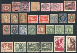 Selection Of Good Stamps Of Various Countries, Used And Mint (the Latter Can Be With Gum Lightly Hinged Or Without... - Other & Unclassified