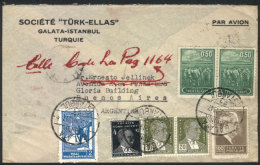 Cover With Good Postage Sent To Argentina On 28/MAR/1947, VF Quality! - Other & Unclassified