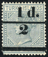 Sc.56, 1893 Provisional ½p. On 4p., Mint, Fine Quality, Catalog Value US$165. - Turks And Caicos