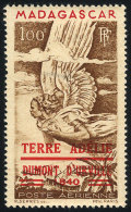 Sc.C54 (Madagascar), 1948 Airmail Stamp Of 100Fr. With "Terre Adelaide" Overprint, Mint Lightly Hinged, VF, Catalog... - Poste Aérienne