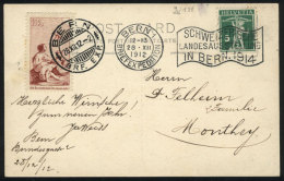 Card Posted On On 28/DE/1912, Nice Postages And Cancels, VF Quality! - Other & Unclassified