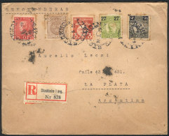 Registered Cover From Stockholm To Argentina On 28/MAY/1929, With Nice 5-color Postage, Very Nice! - Other & Unclassified