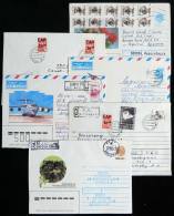 11 Modern Covers, Almost All Sent To Argentina, With Interesting Postages And Overprints Of The First Years After... - Otros & Sin Clasificación