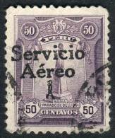 Yvert 1, "El Marinerito", 1927 50c. Used, First Printing, Overprint Type II (of The Matrix Of 5 Types That Is... - Pérou