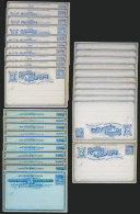 70 Old Postal Stationeries (cards), 7 Different Formats (10 Examples Of Each), Very Thematic: Ships, Ports,... - Nicaragua