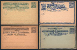 11 Old Postal Stationeries (cards), Very Thematic: Ships, Ports, Mountains, Maps. General Quality Is Very Fine, Low... - Nicaragua