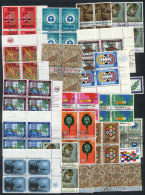 Lot Of Stamps In USED BLOCKS OF 4, Aall Of Very Fine Quality, Apparently Without Duplication, Yvert Catalog Value... - Sonstige & Ohne Zuordnung