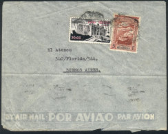 Airmail Cover Franked With 25E. Sent To Argentina In 1947, Minor Defects, Rare Destination! - Mozambique