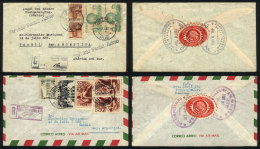 More Than 110 Airmail Covers Sent To Argentina In 1940/50s, Many Are Registered Pieces With Official Seals On Back,... - México