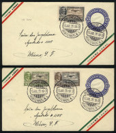 2 Nice Covers Cancelled On 13/JUL/1929, Excellent Quality! - Mexico
