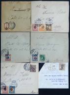 6 Covers Used In 1915, Interesting Postages And Cancels, VF General Quality! - Messico