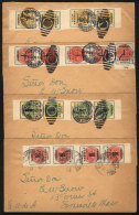 4 Covers Posted In 1914, Interesting Postages And Cancels, VF General Quality! - México