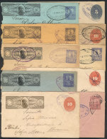 10 Stationery Envelopes Of Private Posts, Most Used Between 1893 And 1897, With Some Defects But Very Interesting! - Mexique