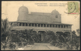 PAMPLEMOUSSES: Observatory, Sent To Argentina In 1922, Rare Destination, Small Defect On Front - Falkland