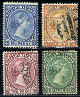 4 Old Stamps, Mint Or Used, Fine To Excellent Quality, Good Opportunity! - Falkland Islands