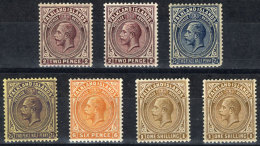 Sc.43/47, Of Some There Are 2 Examples In Different Shades, Fine To VF Quality, Catalog Value US$128. - Islas Malvinas