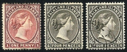 Sc.5/6, Mint No Gum + 6a Used, Very Nice, Catalog Value US$244. - Falkland