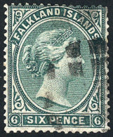 Sc.3, With Nice Mute Cancel, Tiny Thin (soft And Small, On Back), Front Of Excellent Quality, Catalog Value US$85. - Falklandinseln