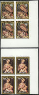 Yv.434/5, 1981 Christmas (paintings), Complete Set Of 2 Values, IMPERFORATE BLOCKS OF 4, Excellent Quality! - Malí (1959-...)