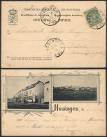 Postcard (view Of Hosingen) Franked With 5c. And Sent From HOSINGEN To DIEKIRCH On 10/JUN/1898, Very Fine Quality! - Autres & Non Classés