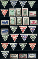 Lot Of Airmail Sets, Most MNH But With Lightly Aged Gum, Fine General Quality, Catalog Value US$700+ - Lettonie