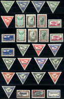 Lot Of Airmail Sets, Most MNH But With Lightly Aged Gum, Fine General Quality, Catalog Value US$700+ - Latvia