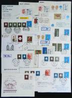 16 Modern Covers Sent To Argentina, With Interesting Postages And Overprints Of The First Years After The... - Letonia