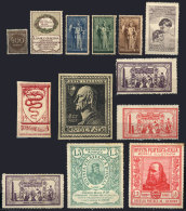 13 Old Cinderellas, Some Very Rare, Varied Topics, Most Of Fine To VF Quality (some May Have Defects), Very... - Non Classificati