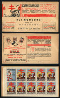 Booklet Of Anti-TB Cinderellas Of 1937, With Advertising: DISNEY, Trains, Food, VF Quality! - Zonder Classificatie