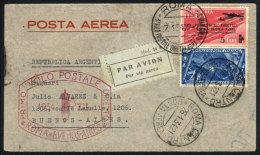 27/JA/1934 Roma - Buenos Aires: First Direct Flight, With Special Marks On Front And Back, VF Quality! - Non Classificati