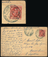 Postcard Sent From Milano To Argentina On 19/SE/1929 Franked With 75c., With Blue HOTEL Cancel: "MILANO - HOTEL... - Unclassified
