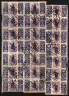 Sc.127, 1948 100L. Sta. Catherina, Fragment Of Parcel Post Cover With 21 Examples, 2 Or 3 With Minor Defects, The... - Non Classés
