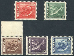 Sc.217a + 218a + 219c + 221b + 224b, 1939/45 The Set Of 5 Values With Perforation 14 X 13½, Unmounted,... - Other & Unclassified