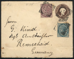 Cover Sent From Katlichera To Germany On 16/MAY/1895, Very Nice! - Territoire Britannique De L'Océan Indien